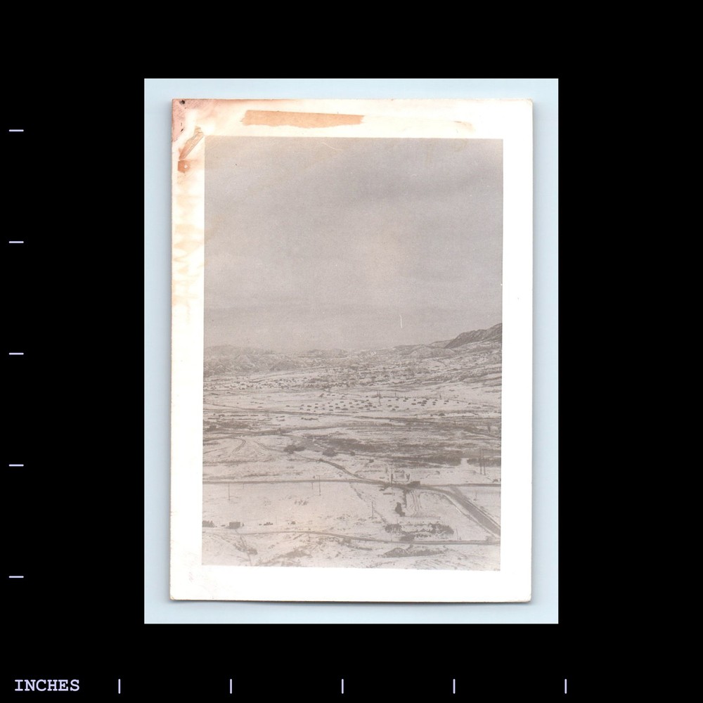 Old Vintage Photo VALLEY LANDSCAPE SNOW WINTER SCENE