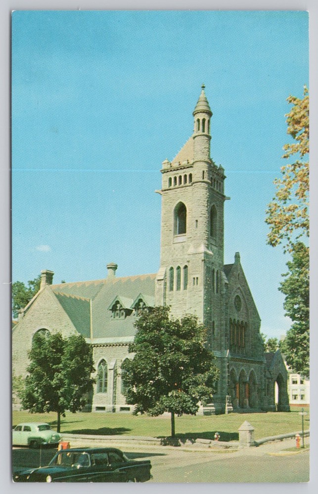St Johnsbury Vermont, North Congregational Church, Vintage Postcard