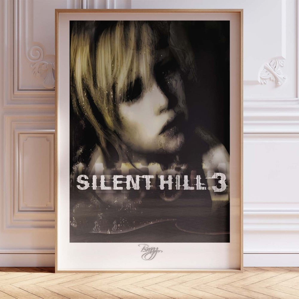 Silent Hill 3 PS2 Box Art Wooden Framed Poster 12x18