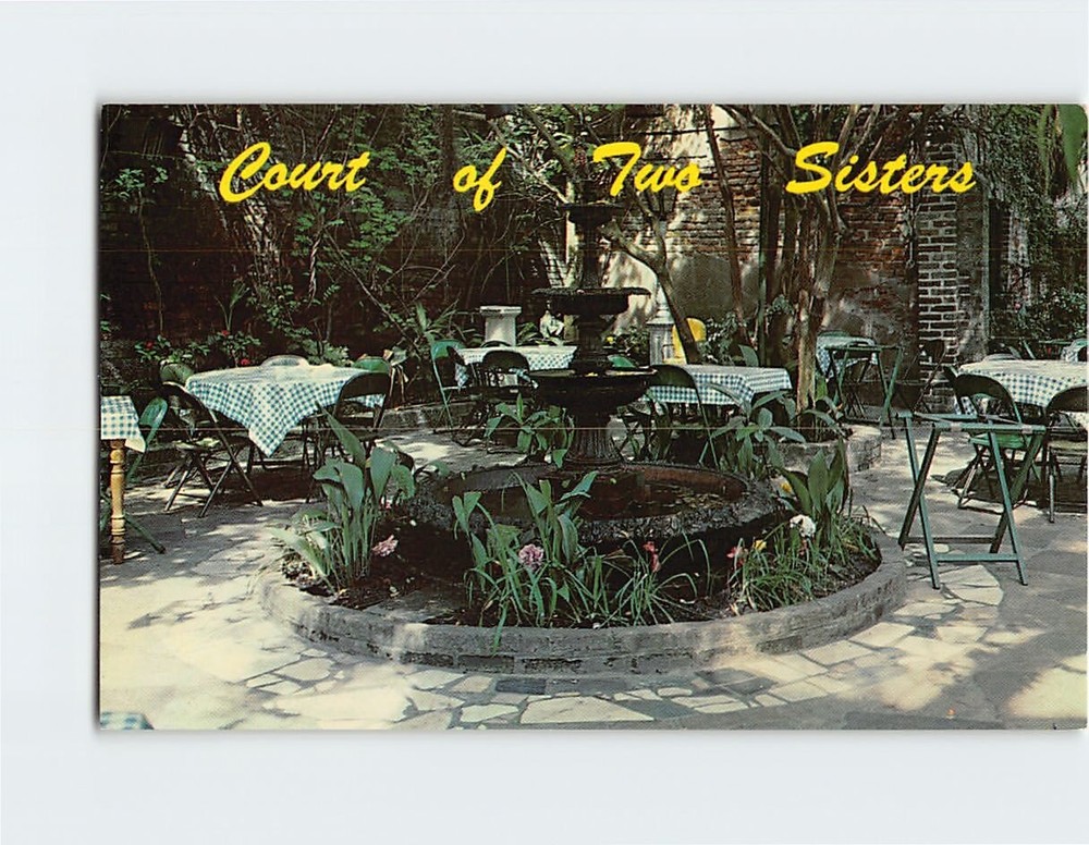 Postcard Court of Two Sisters Vieux Carre Louisiana USA