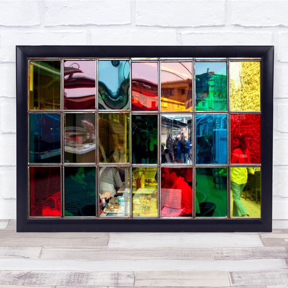 Color Colors Colorful Colour Colours Colourful Window Windows Wall Art Print