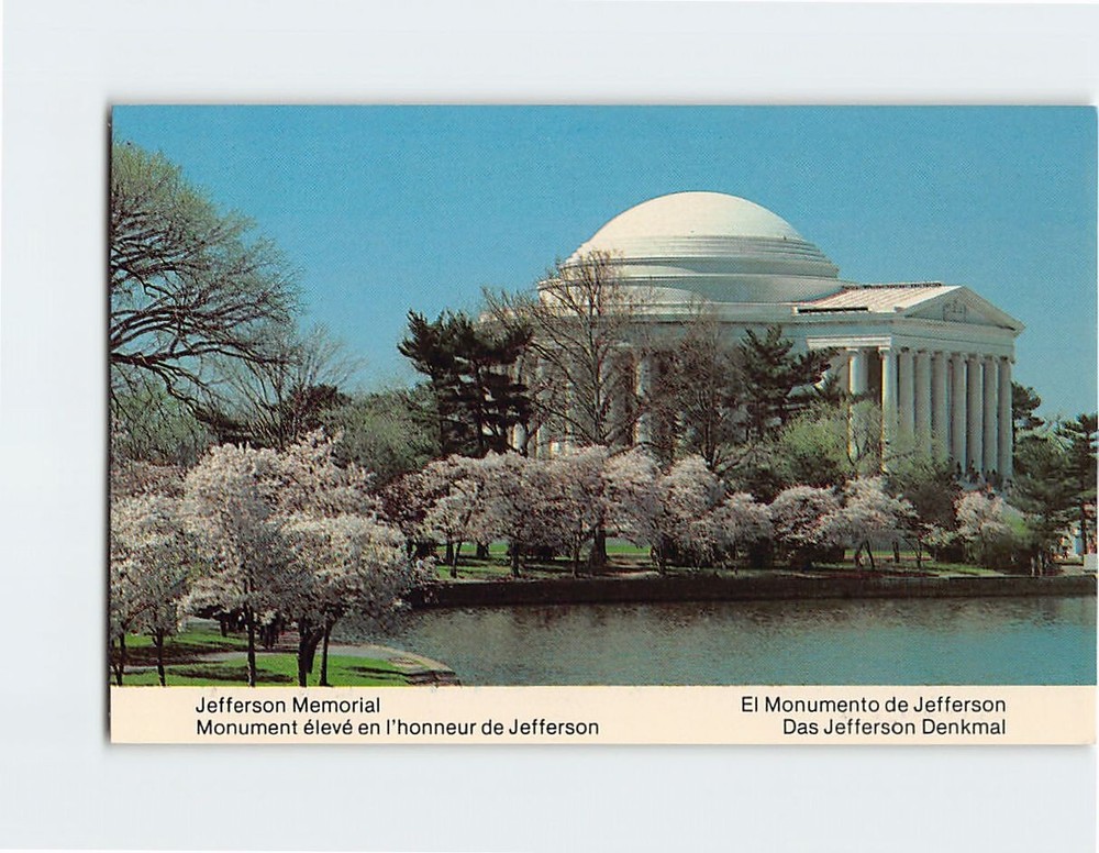 Postcard Jefferson Memorial Washington District of Columbia USA