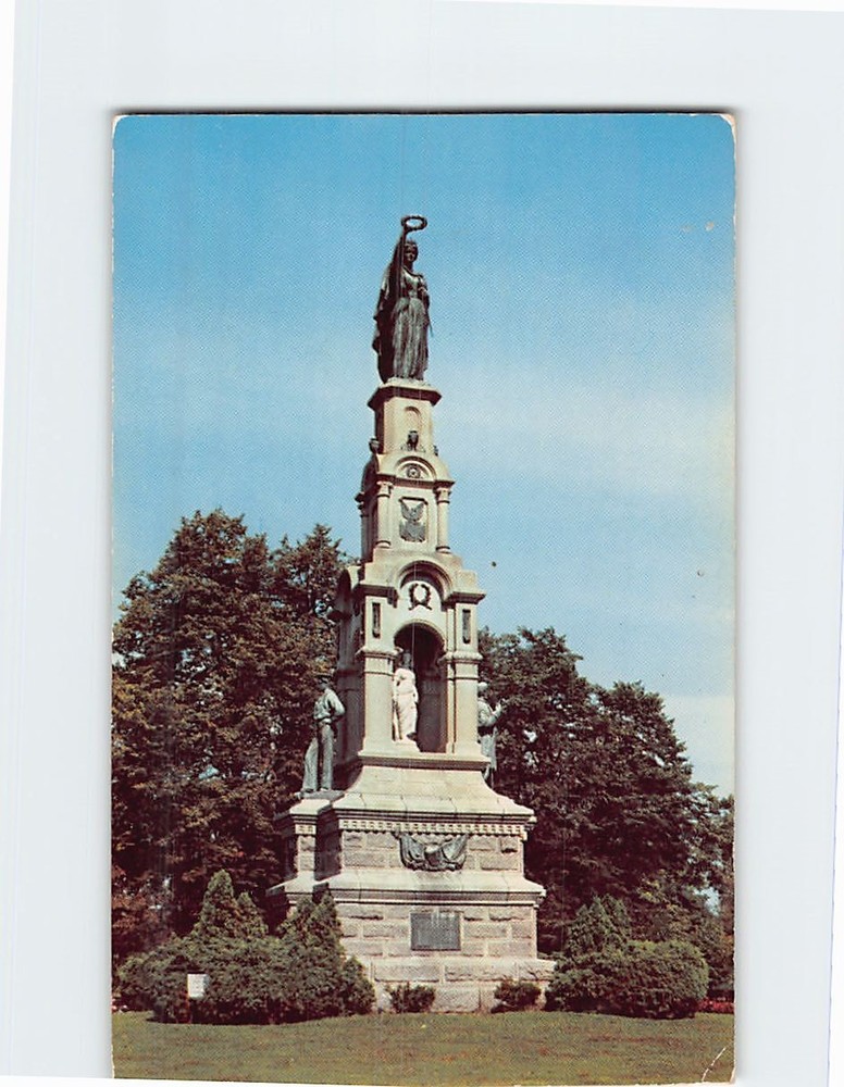 Postcard Soldiers' and Sailors' Monument Seaside Park Bridgeport Connecticut USA
