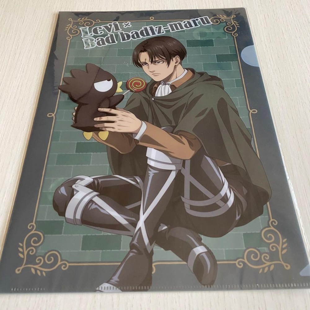 Attack on Titan Levi Clear File Sanrio Characters Set