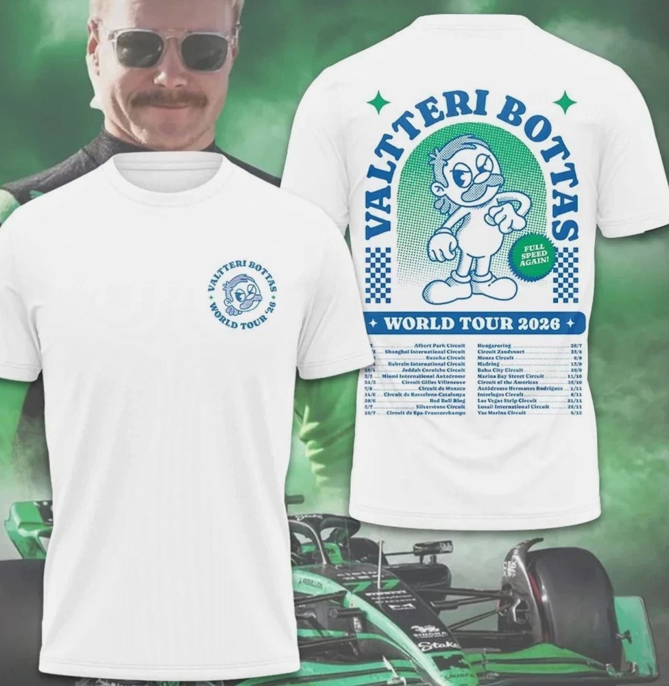 Valtteri Bottas World Tour 2026 3D T-Shirt