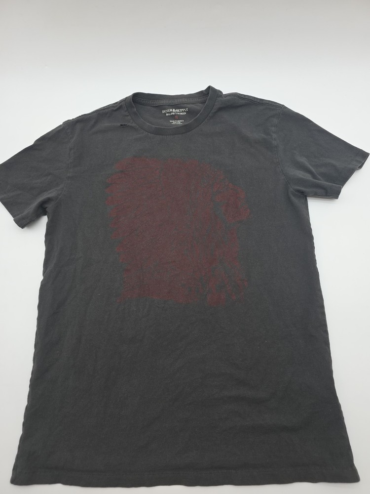 Denim Supply Ralph Lauren T-shirt Men Small Dark Gray Graphic Tee.#45674