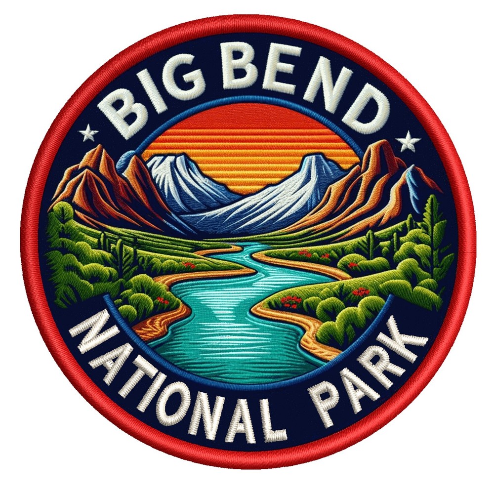 Big Bend National Park Patch Iron-on Iron-on Applique Nature Badge, Adventure