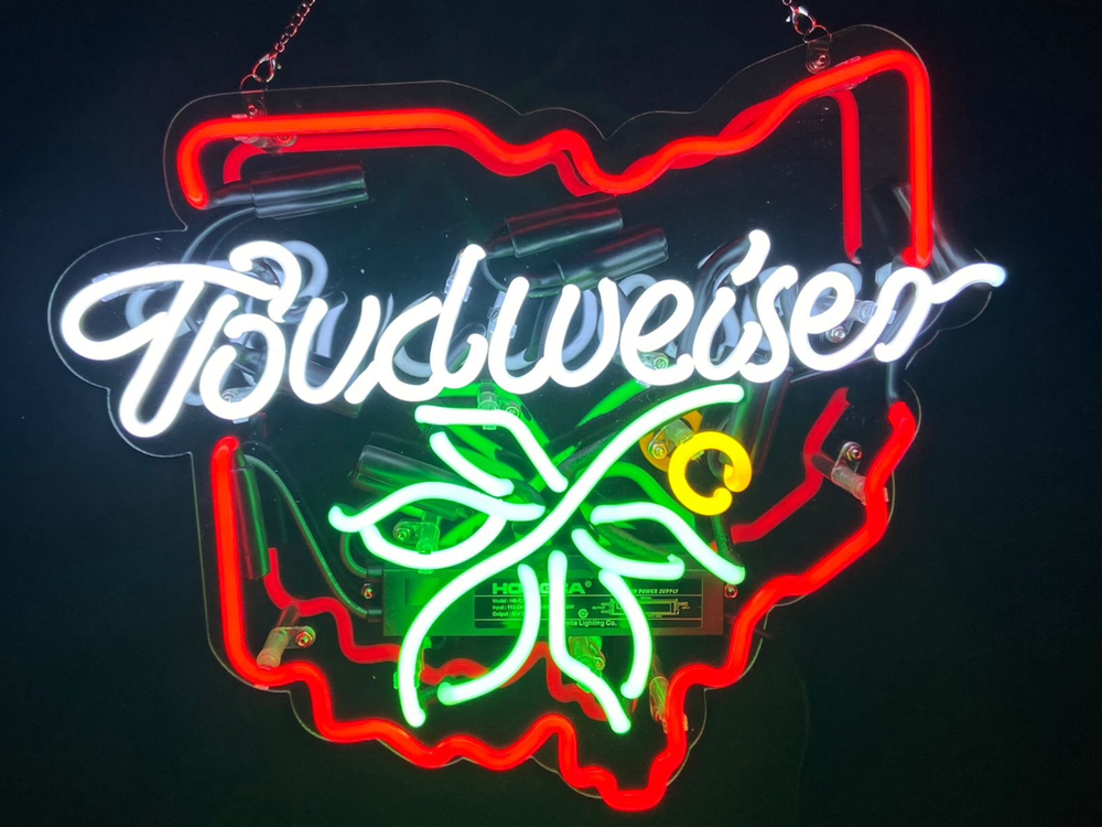 Ohio State Map Beer Acrylic 20