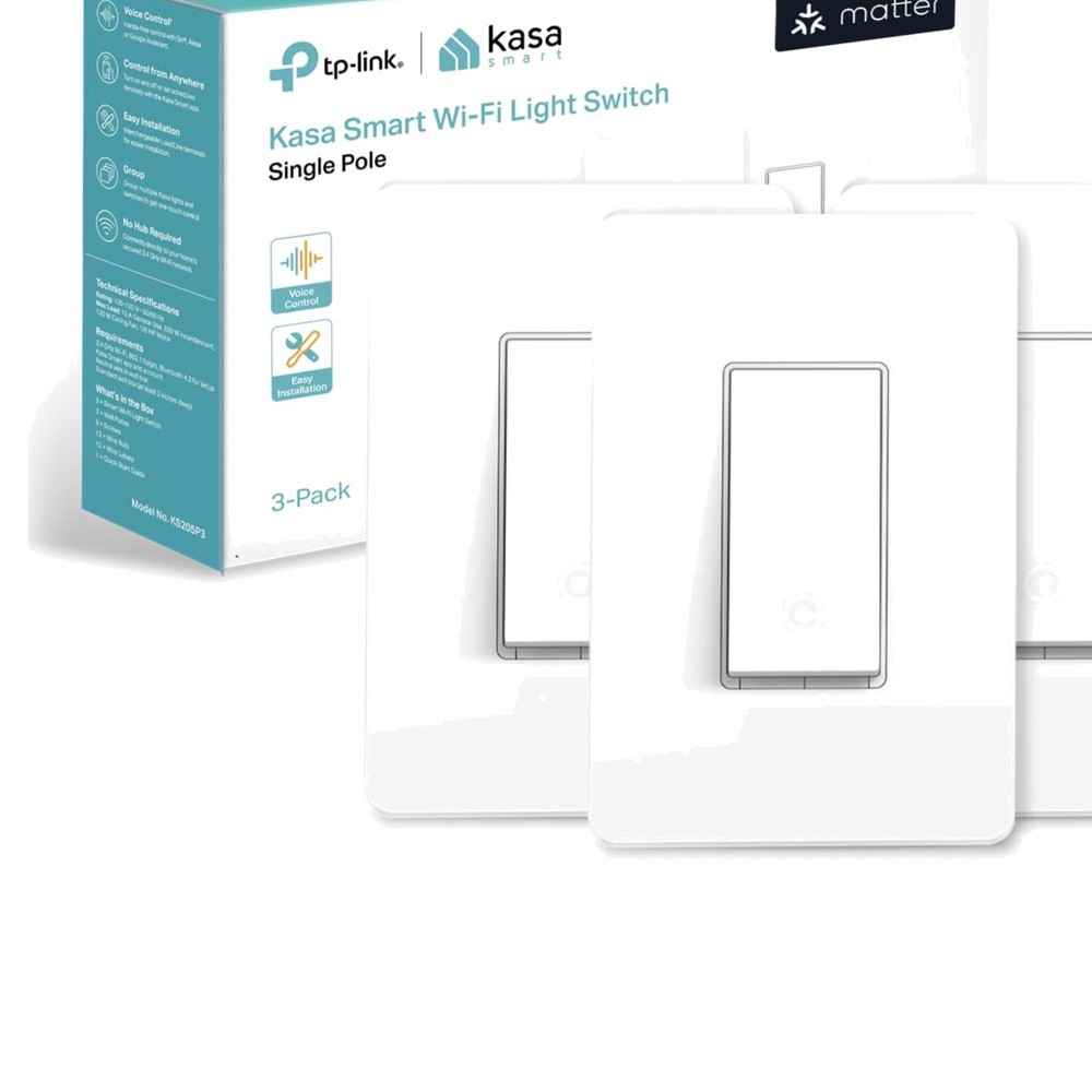 Kasa Smart Dimmer Switch Voice Control Easy Installation UL Certified 3-Way Compatible  