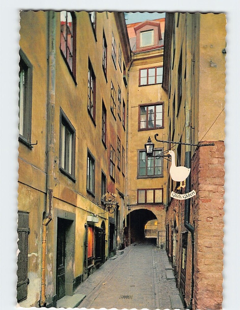 Postcard The Old Town Stockholm Sweden