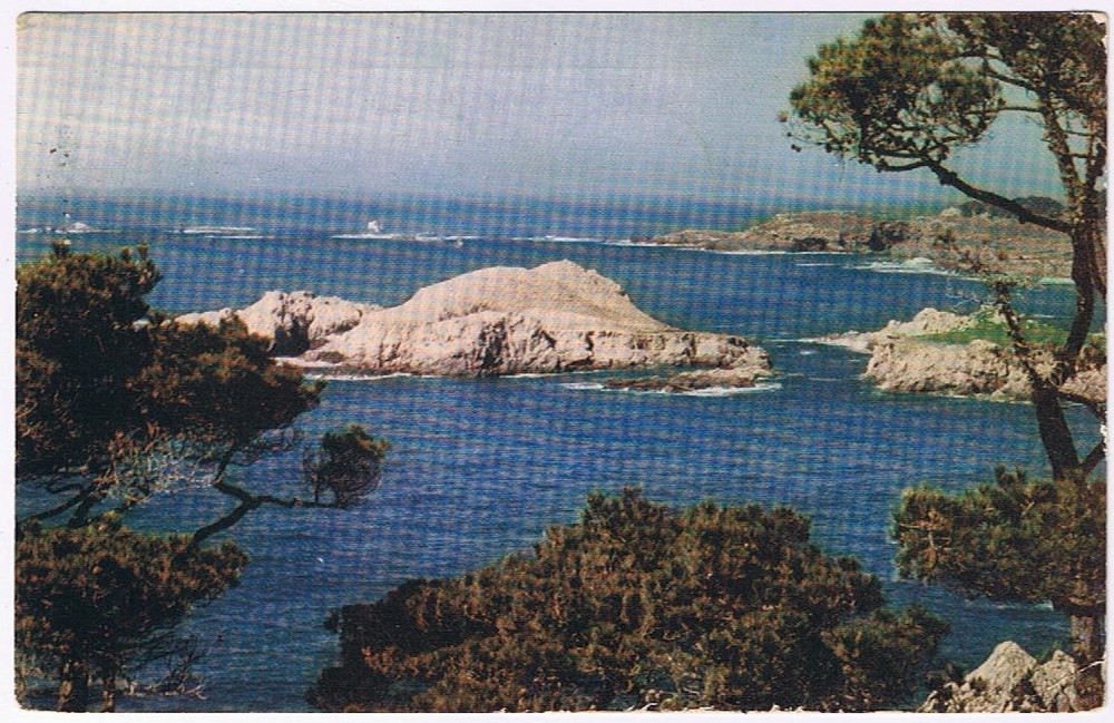 Postcard View From Highlands Inn Carmel-by-the-Sea California
