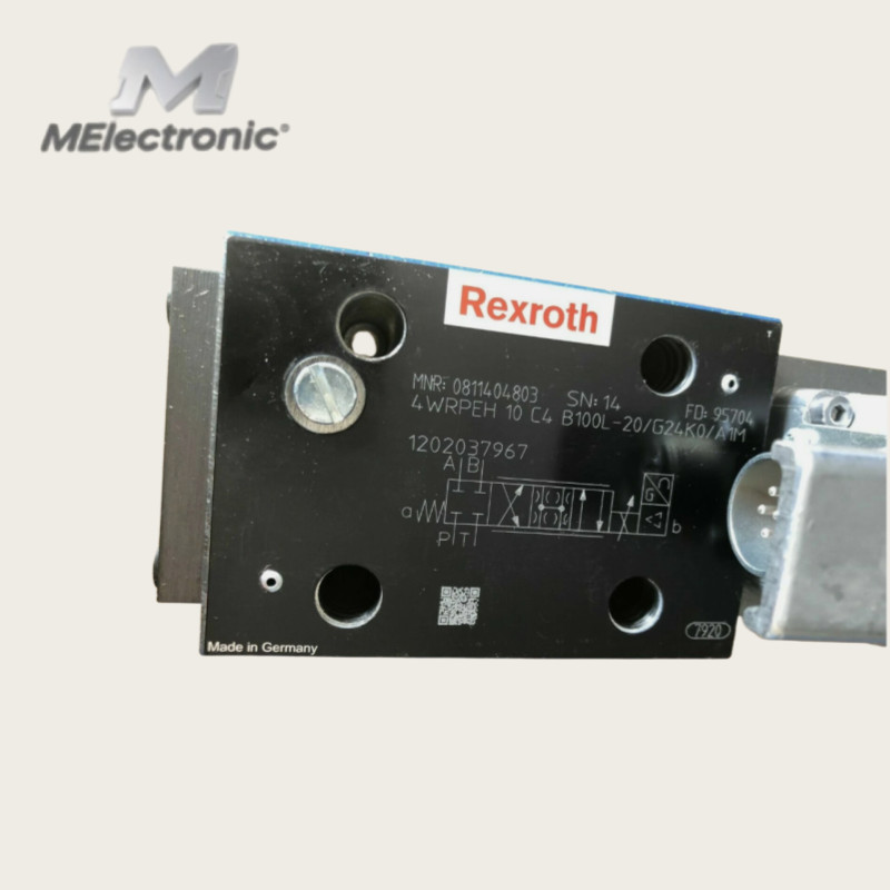 1Pc New REXROTH Proportional Valve 0811404803 4WRPEH10C4B100L-2X/G24K0/A1M