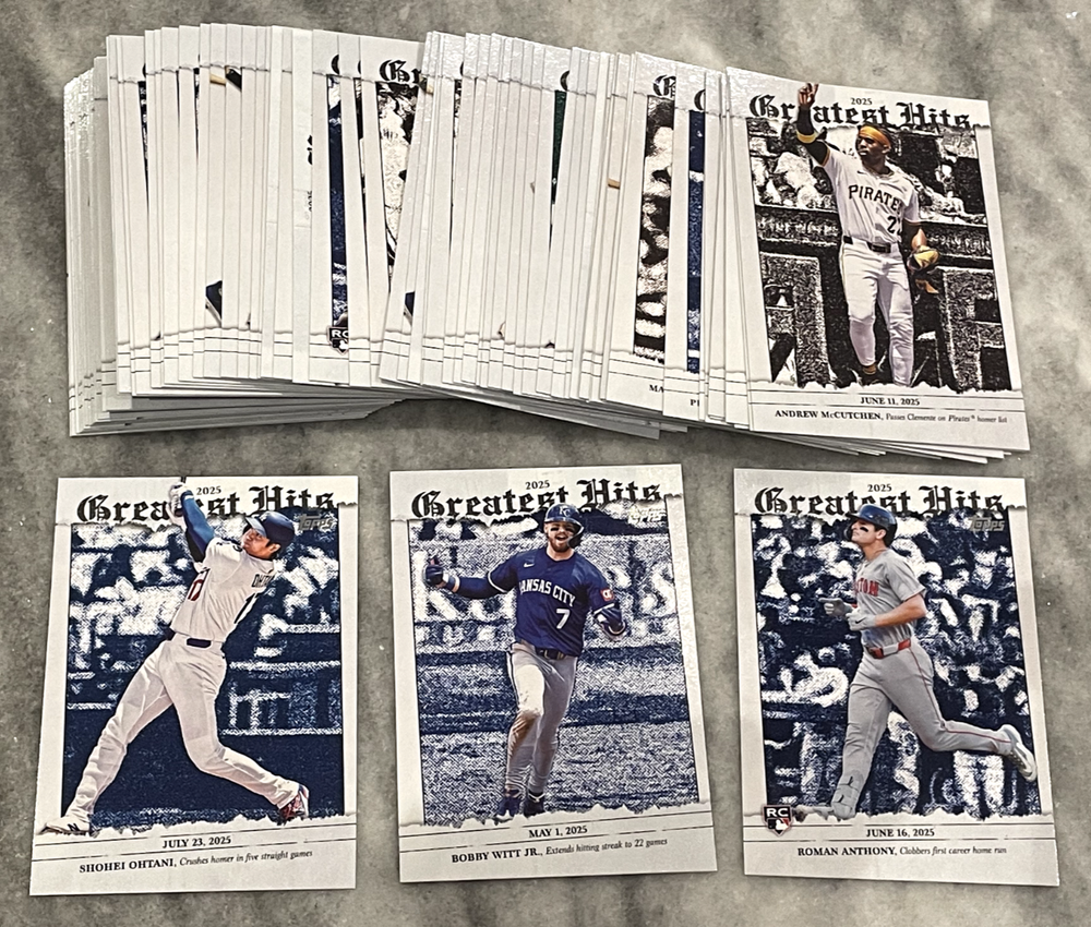 2026 Topps Greatest Hits Insert Singles You Pick Complete Your Set