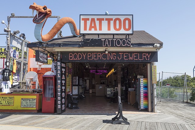 Photo:Tattoo parlor on the boardwalk in Wildwood, New Jersey