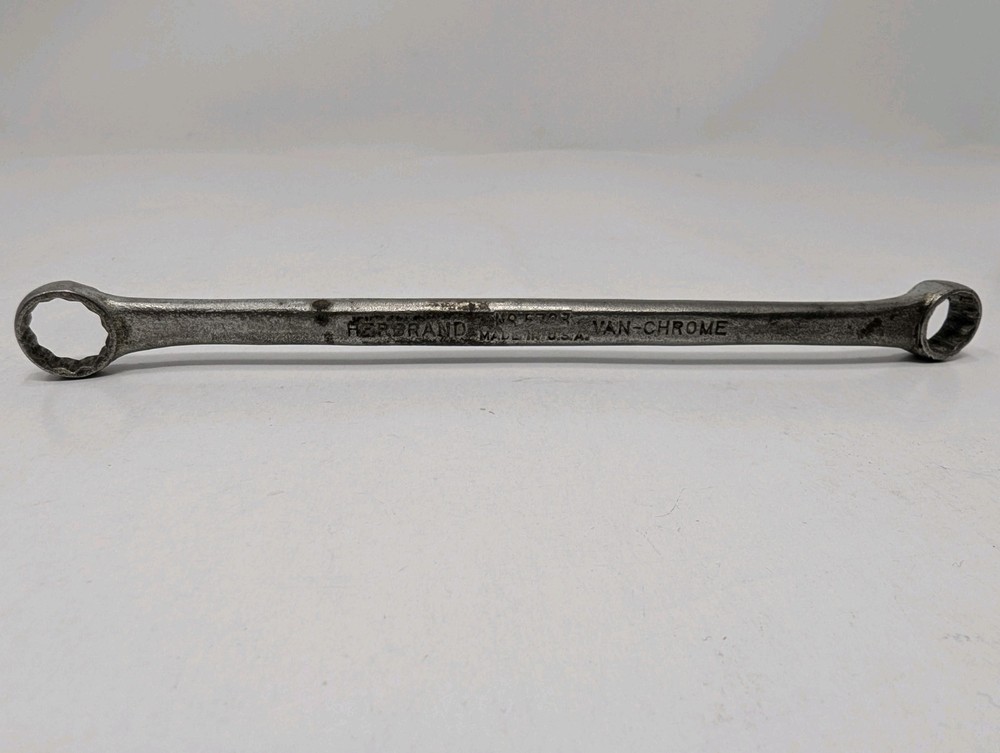 Herbrand Van-Chrome 7/16 x 3/8 Wrench, No. 5723, Made in USA, Vintage