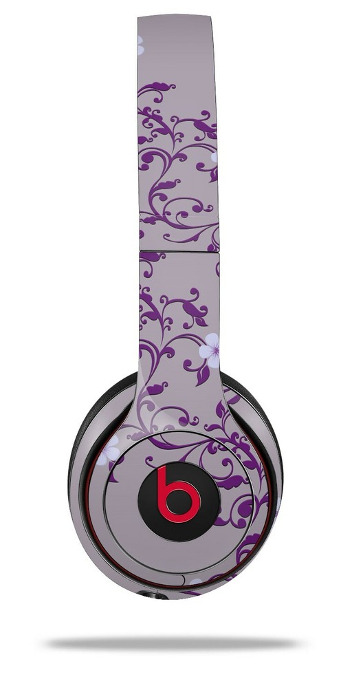 Skin Beats Solo 2 3 Victorian Design Purple Wireless Headphones NOT INCLUDED