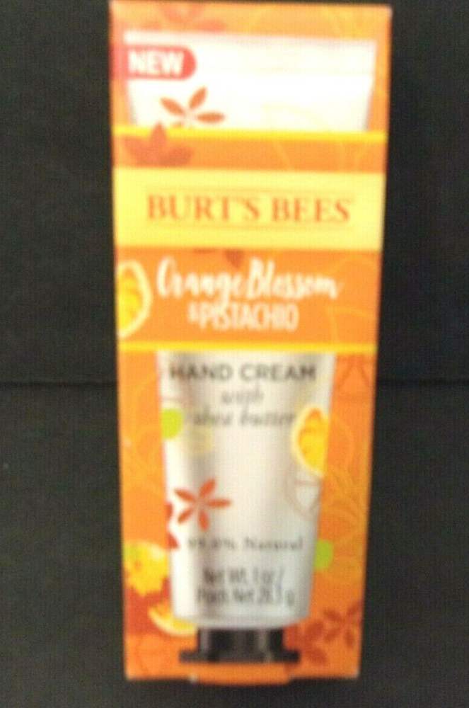 Burt's Bees Orange Blossom Pistachio Hand Cream for Adults & Kids 1 Oz New