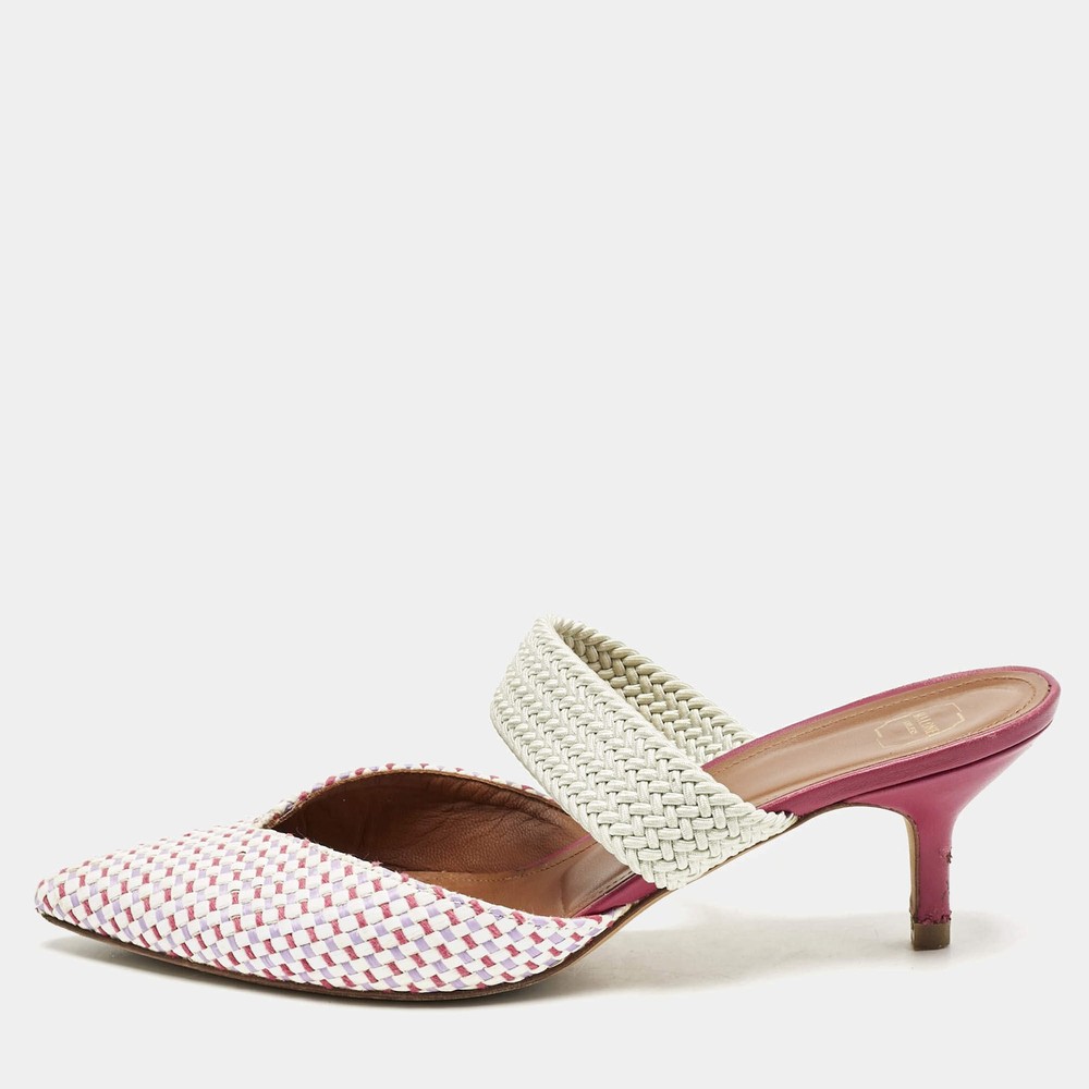 Malone Souliers Multicolor Raffia and Cord Maisie Mules Size 39.5