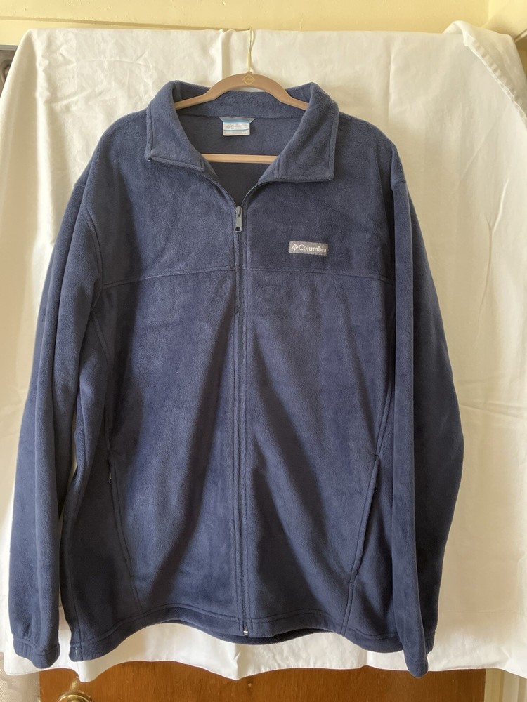 Columbia Men's XLT Navy Fleece Jacket for Comfort and Warmth