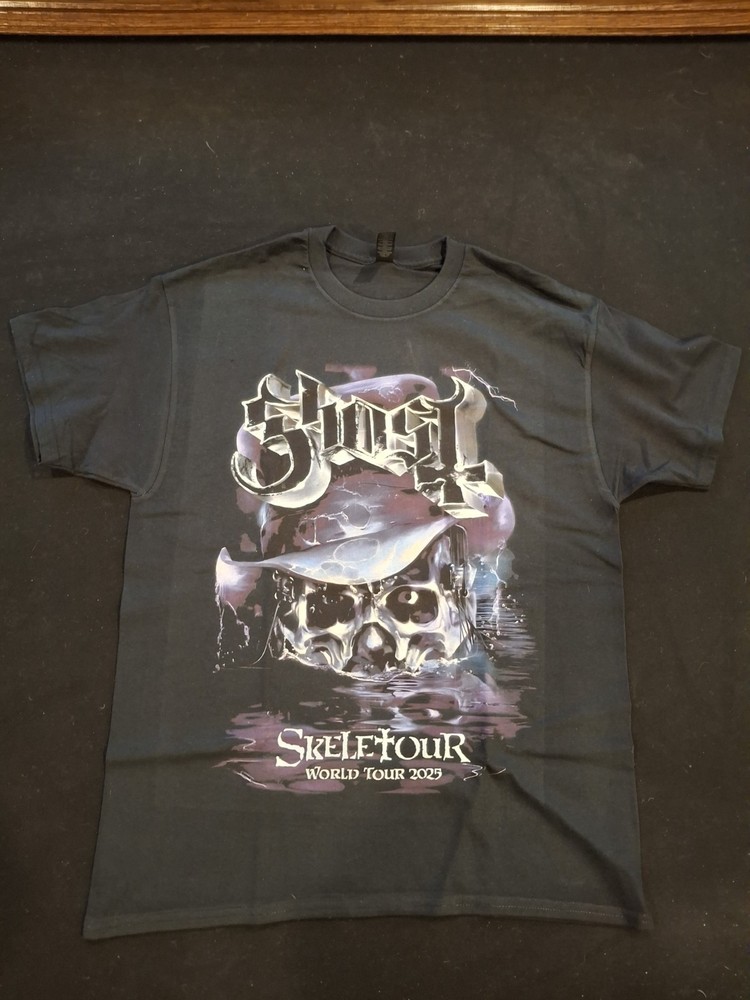 New Ghost Skeletour World Tour 2025 T-Shirt Large