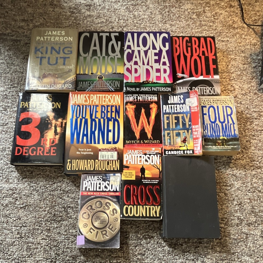 James Patterson Book lot(12) Mix of Hardcover and Paperback