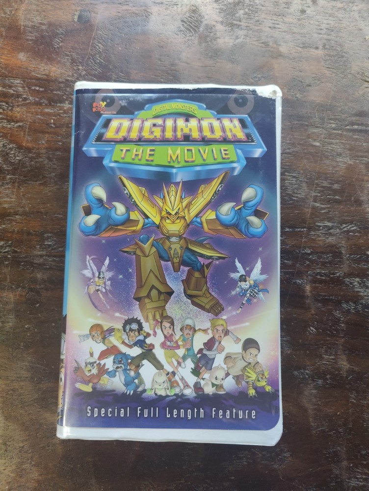 Digital Monsters Digimon The Movie VHS Tape Special Full length feature