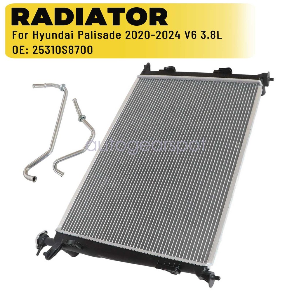 Radiator For Hyundai Palisade 3.8L V6 3778cc 2020-2024 Sport Utility 4-Door