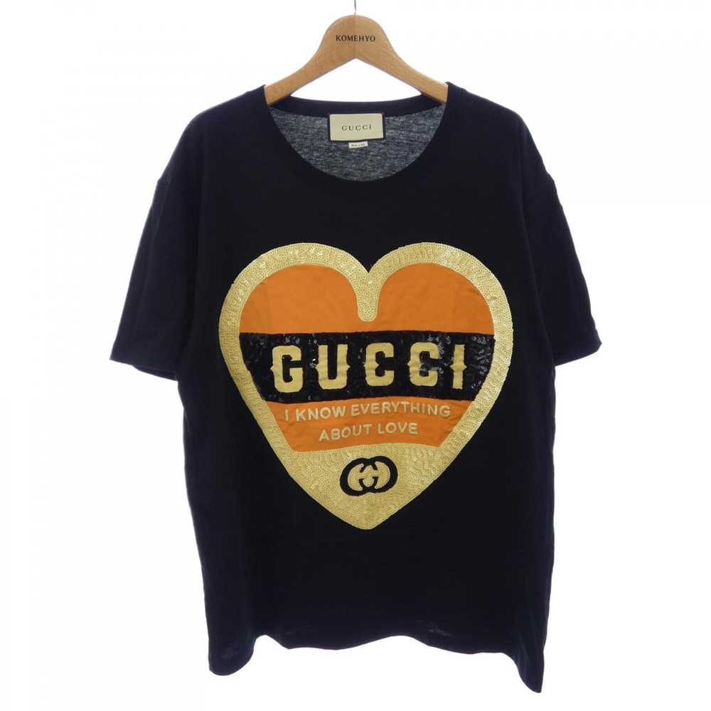 Authentic Gucci I KNOW EVERYTHING ABOUT LOVE 492347 XJB72 T-shirt #230-000-3...
