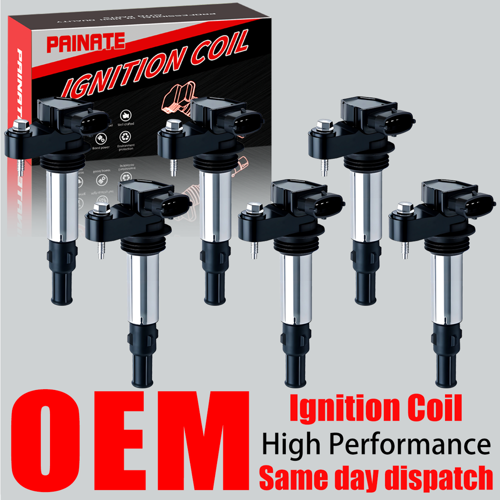6X OEM Brand Ignition Coil For Cadillac SRX CTS STS GMC Buick 2.8L 3.6L V6 UF375