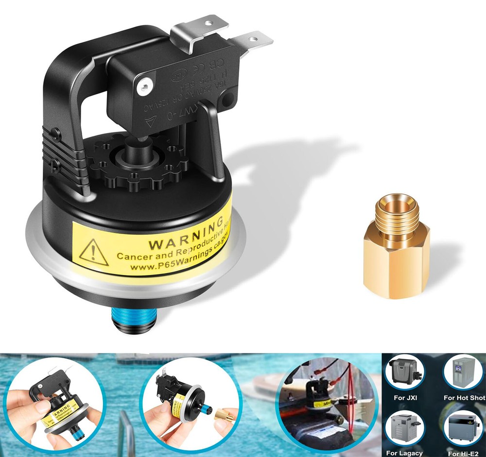 Jandy Zodiac Heaters 2 PSI Air Pressure Switch for Pool & Spa R0013200