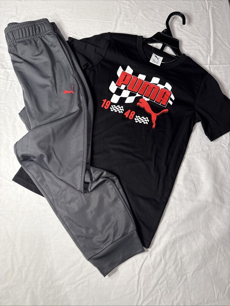 Puma Boys size Small (8) 2 piece set Tshirt and Joggers