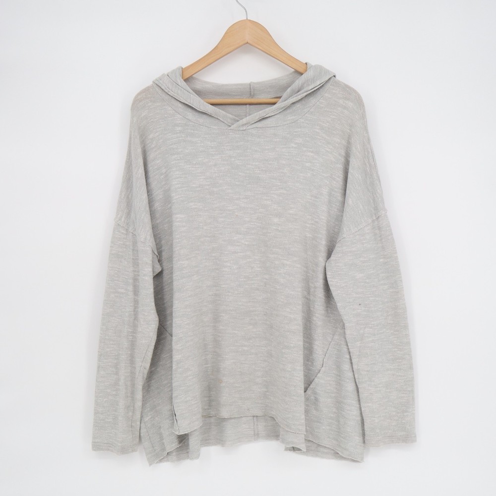 American Eagle Outfitters Soft & Sexy Plush Hoodie Womens Large Gray Long Sleeve