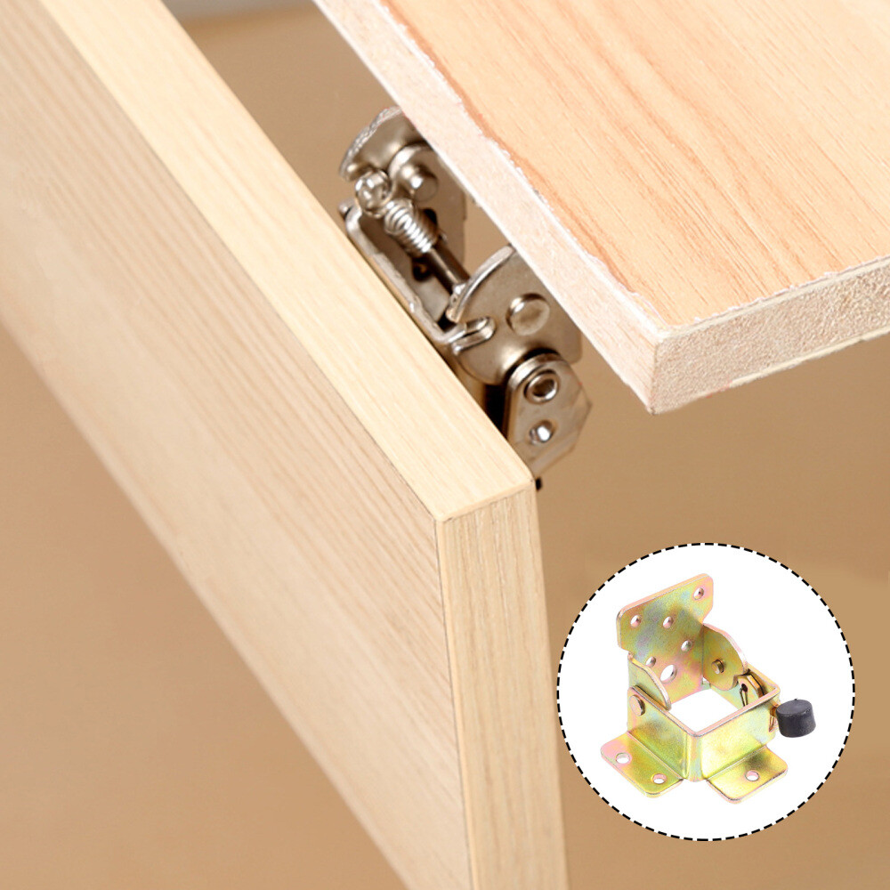 4pcs Chair Leg Foldable Support Frameless Cabinet Hinge Chair Locking Hinge