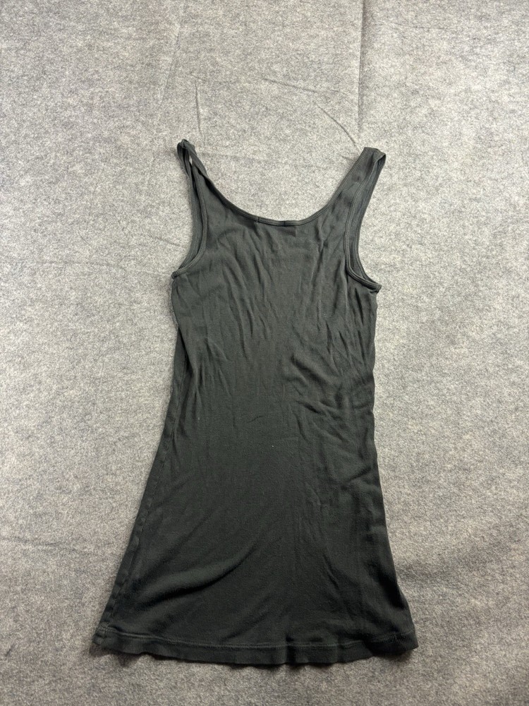 James Perse Shirt Womens 3 Black Tank Top Ribbed Basic Sleeveless Ladies Casual