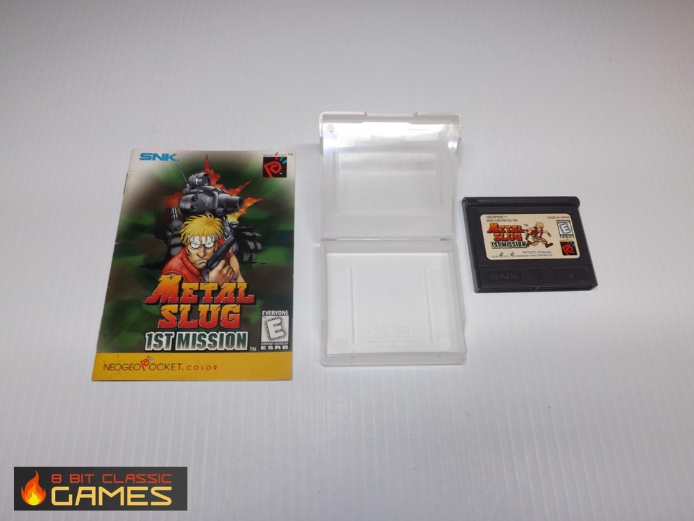 Metal Slug 1st Mission  GAME & MANUAL  - Neo Geo Pocket - 516a