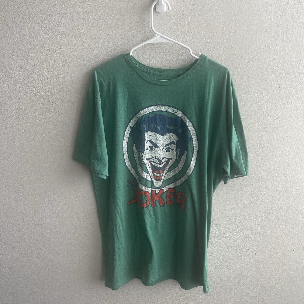 Joker T Shirt Mens XL Green DC Comics Graphic Villain Batman Tee