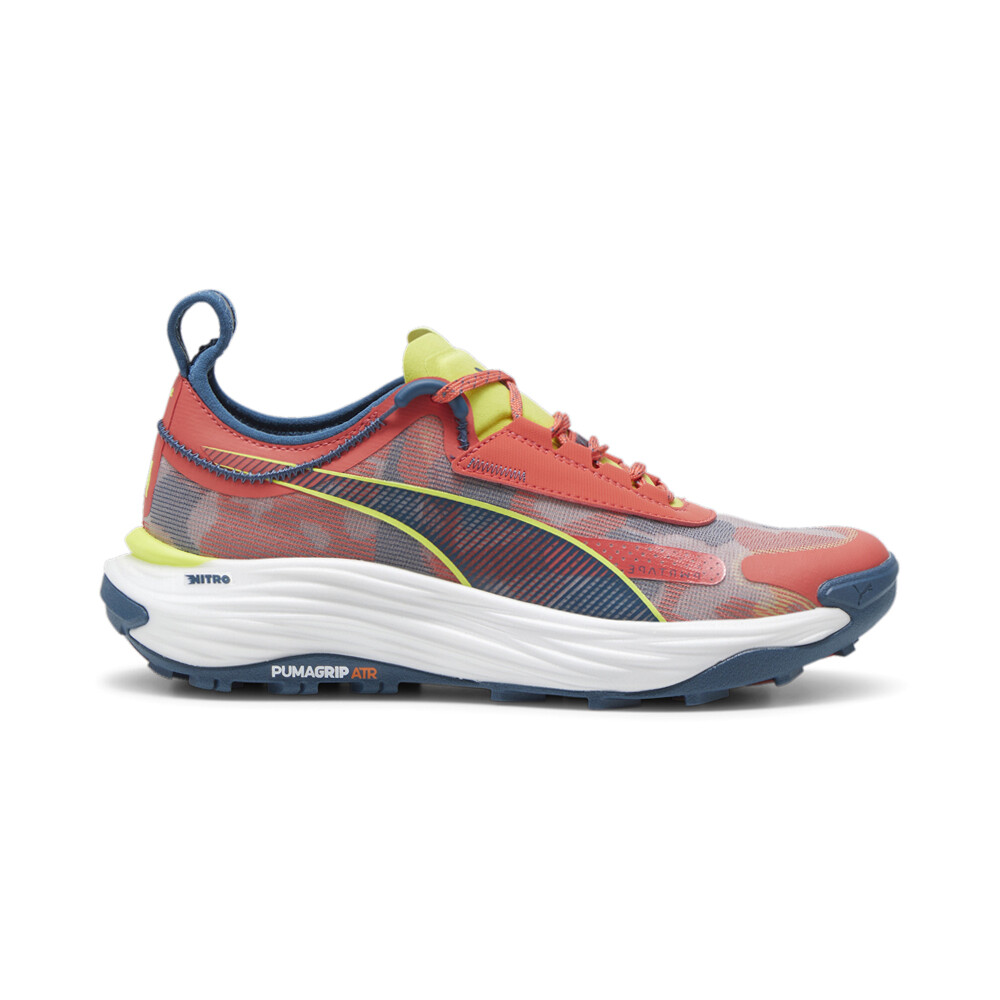 Puma Voyage Nitro 3 Womens Running Shoes in Blue Grey and Red 3777