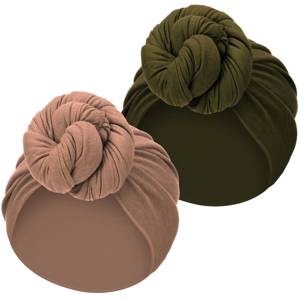 SATINIOR 2 Pieces Stretch Head Wrap Scarf Soft Stretchy Turban Long Hair Scarf W