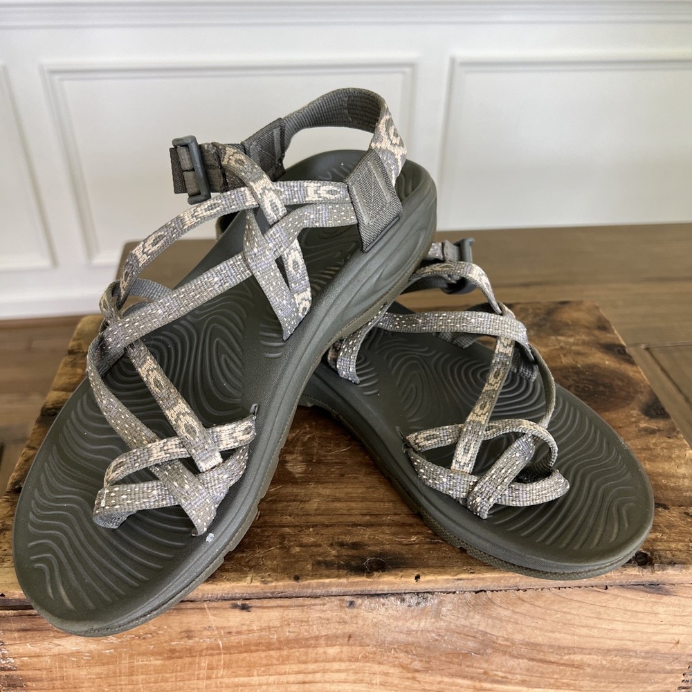Chaco Sandals Women's Size 8 Gray Purple Z/Volv X2  Orb Sport Water Hiking