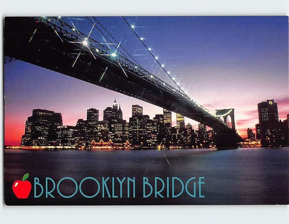 Postcard Brooklyn Bridge Brooklyn New York USA