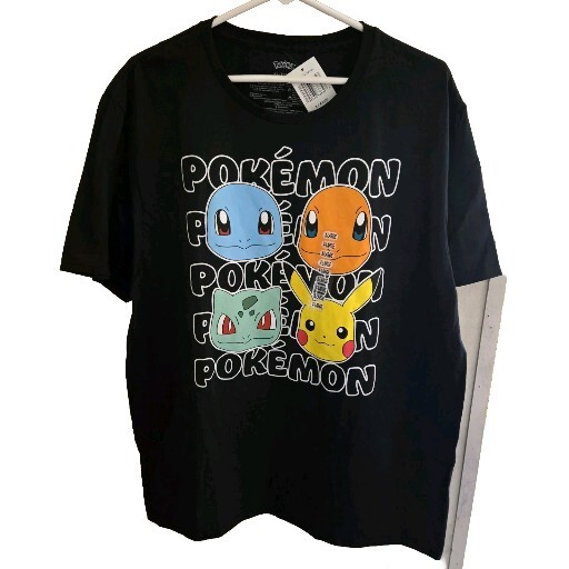 Nintendo Pokémon Men’s T Shirt Squirtle Charmander Pikachu Bulbasaur Size XL