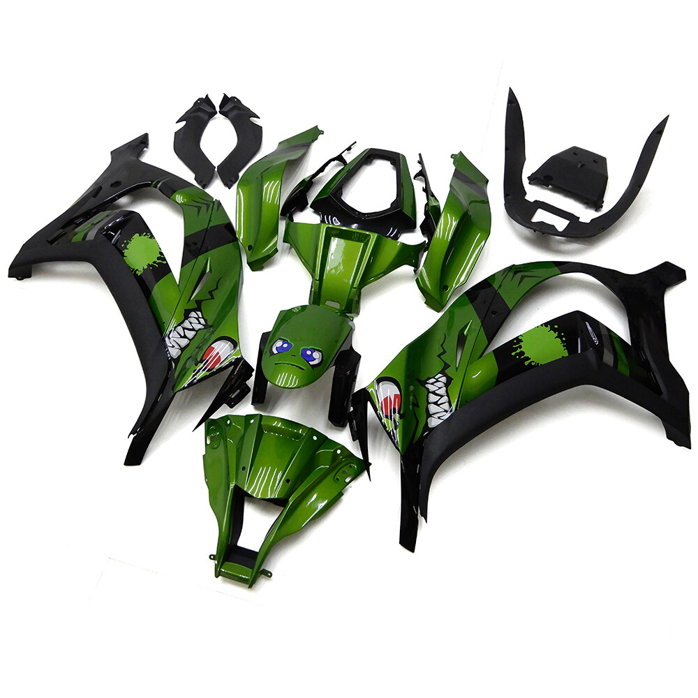 Shark Attack Fairings for Kawasaki Ninja ZX10R 2011 - 2015 ZX-10R Green Bodywork