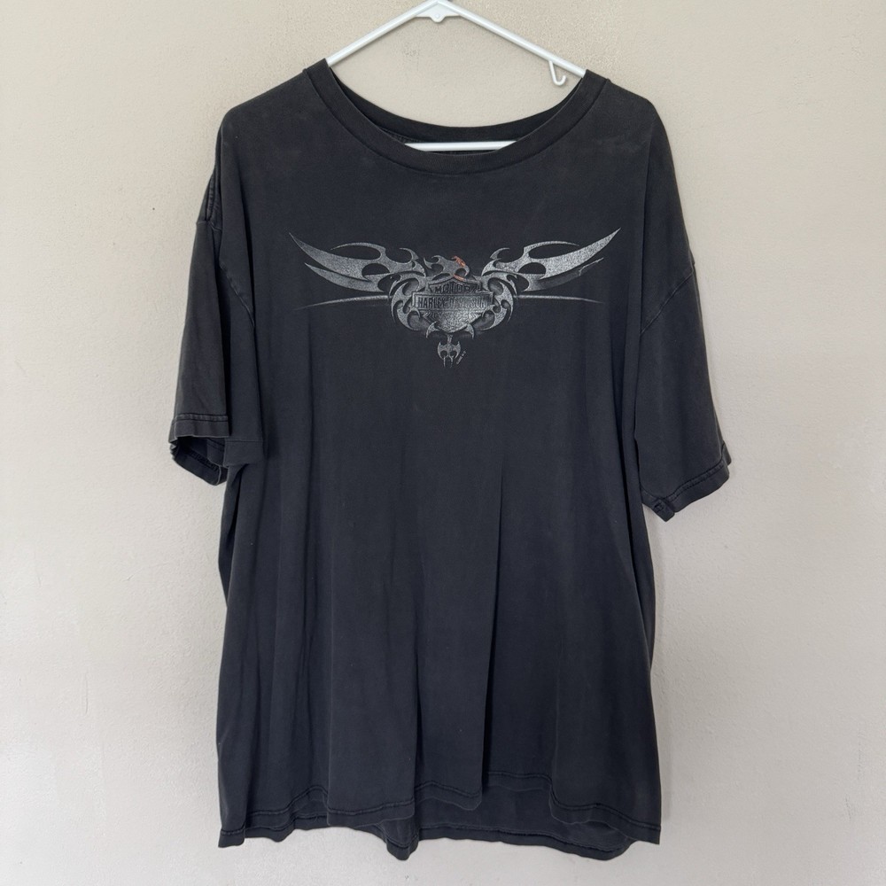 Harley Davidson Black T-Shirt Mens 2XL Schaeffer’s Orwigsburg, PA Vintage 2002