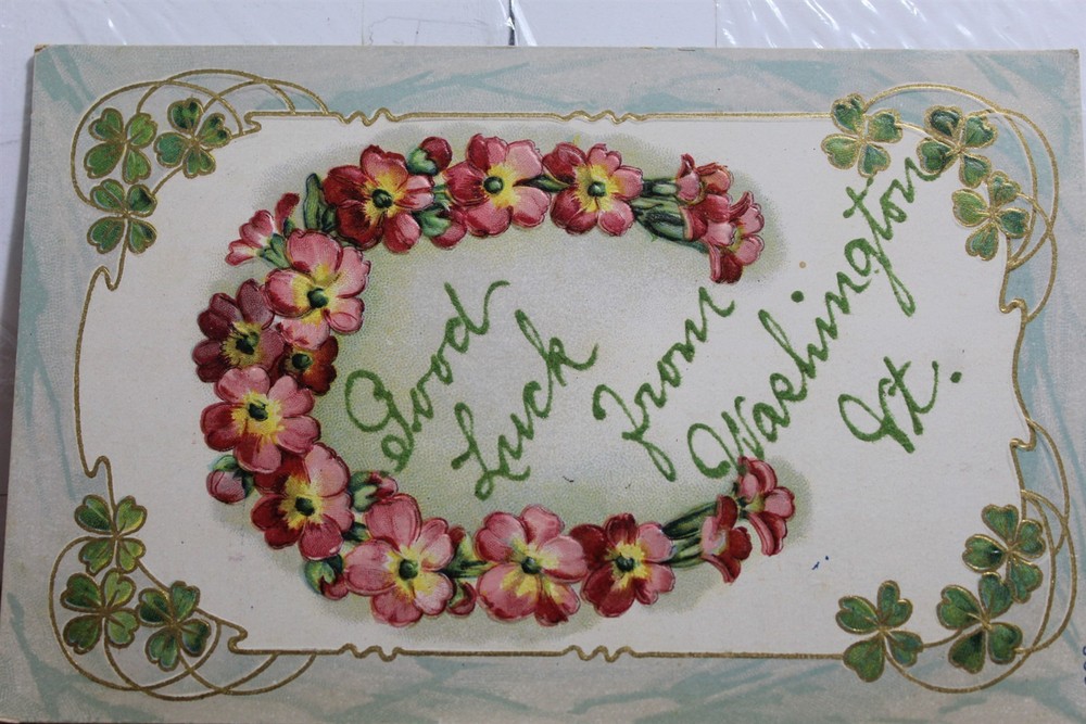 Vermont VT Washington Good Luck From Postcard Old Vintage Card View Standard PC