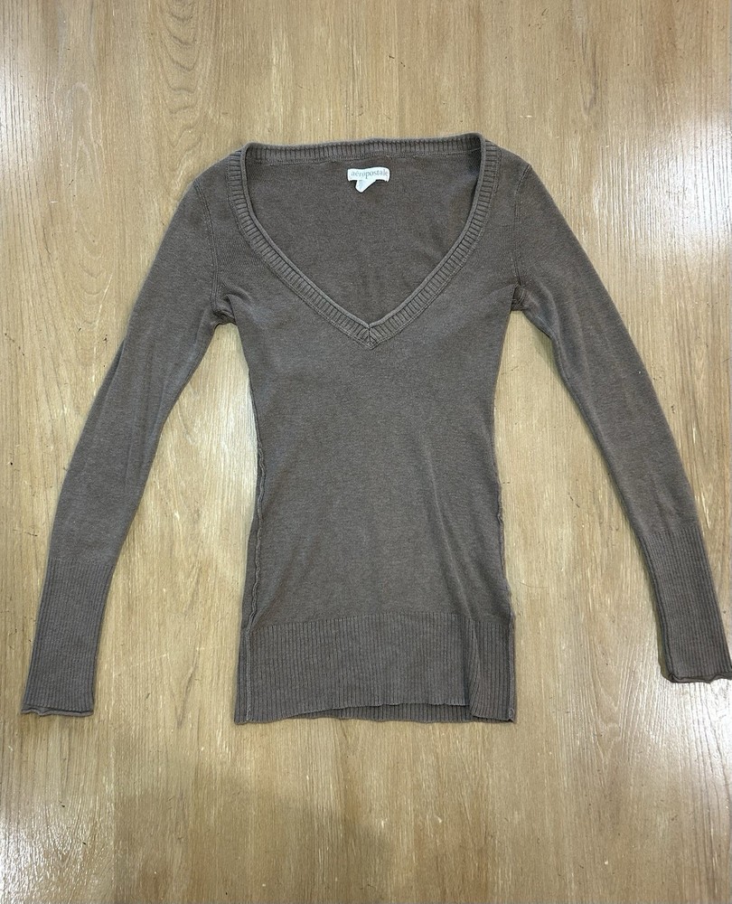 Aeropostale Long Sleeve Top Sz S Vintage Y2K Women’s V-Neck