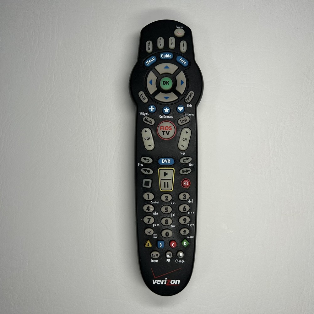 VERIZON FiOS TV DVR STB Set-Top Box Remote Control RC1445302 4 Device