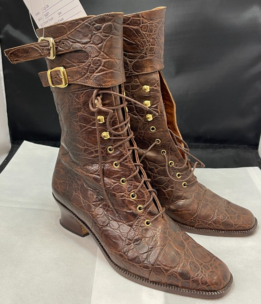 Claudia Ciuti Granny Lace Up Boots Size 38.5EU/8US