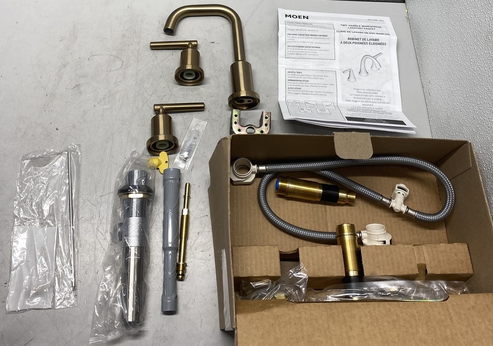 Moen Gibson Two-Handle High Arc Bathroom Sink Faucet TV6142BZG