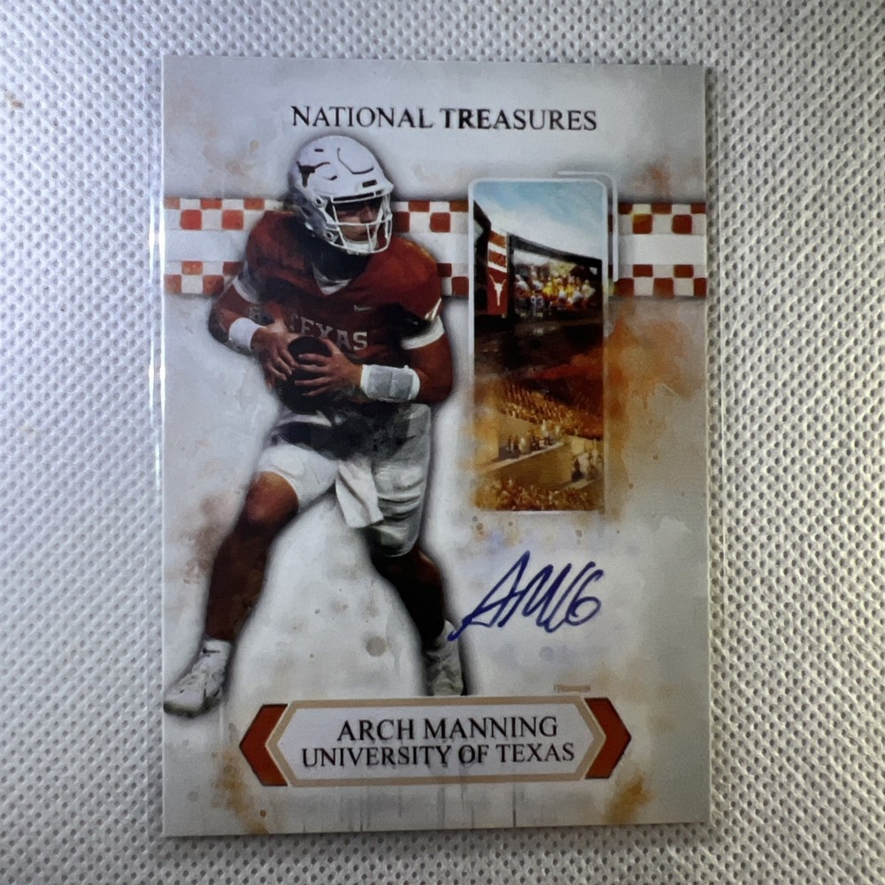 Arch Manning (warranty, Guaranteed) University of Texas national treasures auto