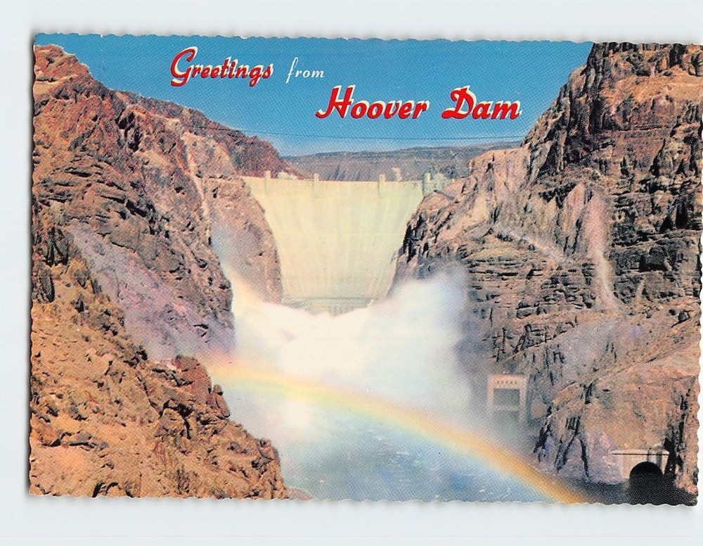 Postcard Greetings from Hoover Dam Nevada-Arizona USA